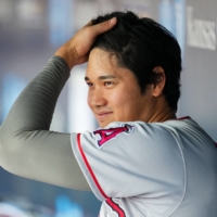 Angels two-way star Shohei Ohtani hit .435 with six home runs and 12 RBIs in seven games in the week of June 12 to 18. | USA TODAY / VIA REUTERS