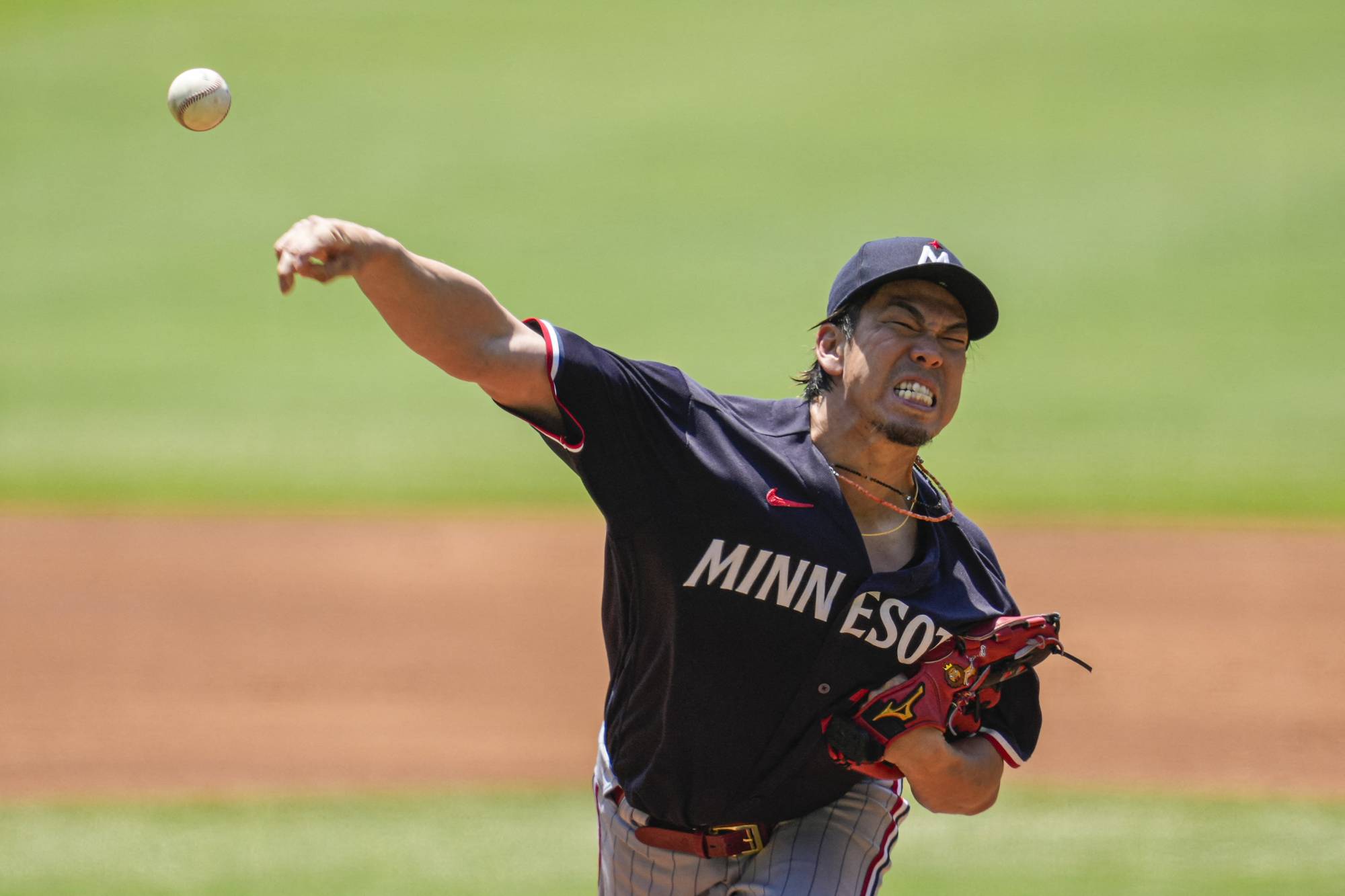 Twins Kenta Maeda Men’s Jersey Red Alternate Nike Replica