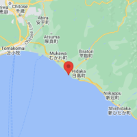The epicenter of the earthquake that occurred on June 11 at 6:55 p.m. is located off the coast of Urakawa, Hokkaido. | GOOGLE MAPS