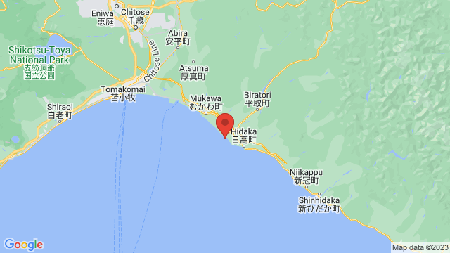 The epicenter of the earthquake that occurred on June 11 at 6:55 p.m. is located off the coast of Urakawa, Hokkaido. | GOOGLE MAPS