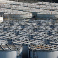 The tanks containing water from the disabled Fukushima No. 1 nuclear power plant are almost full. | REUTERS