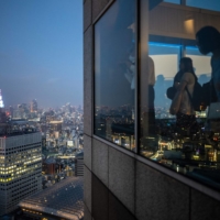 An observation floor at the Tokyo Metropolitan Government building last month | AFP-JIJI