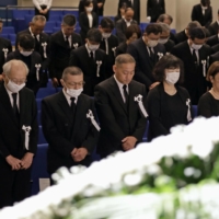 A memorial ceremony was held in the city of Hitoyoshi, Kumamoto Prefecture on Sunday for those who lost their lives in floods and mudslides that hit prefectures in Kyushu three years ago.

 | KYODO 