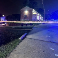 The scene where a mass shooting took place in Baltimore, Maryland, on Sunday |  BALTIMORE POLICE / VIA REUTERS 