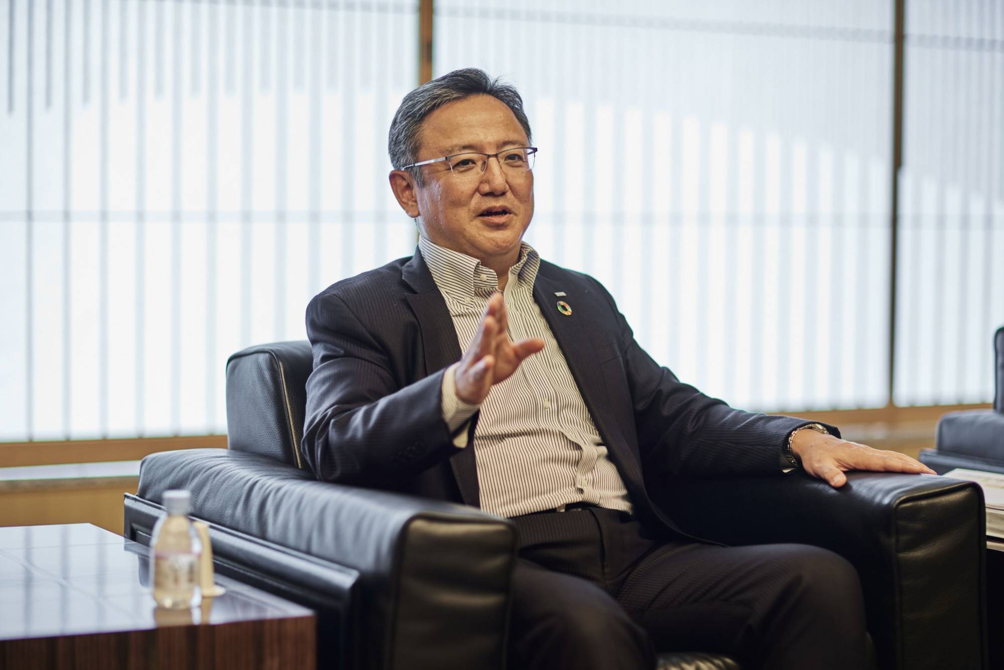 Yoshiro Hamamoto, chief executive officer of Mizuho Securities, says the firm's U.S. unit plans to recruit more than 100 people by the end of March next year. | BLOOMBERG