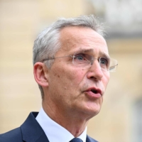 NATO Secretary General Jens Stoltenberg in Paris on June 28 | AFP-JIJI