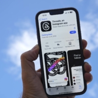 The Threads app, operated by Meta Platforms, is widely seen as an alternative to Twitter. | BLOOMBERG