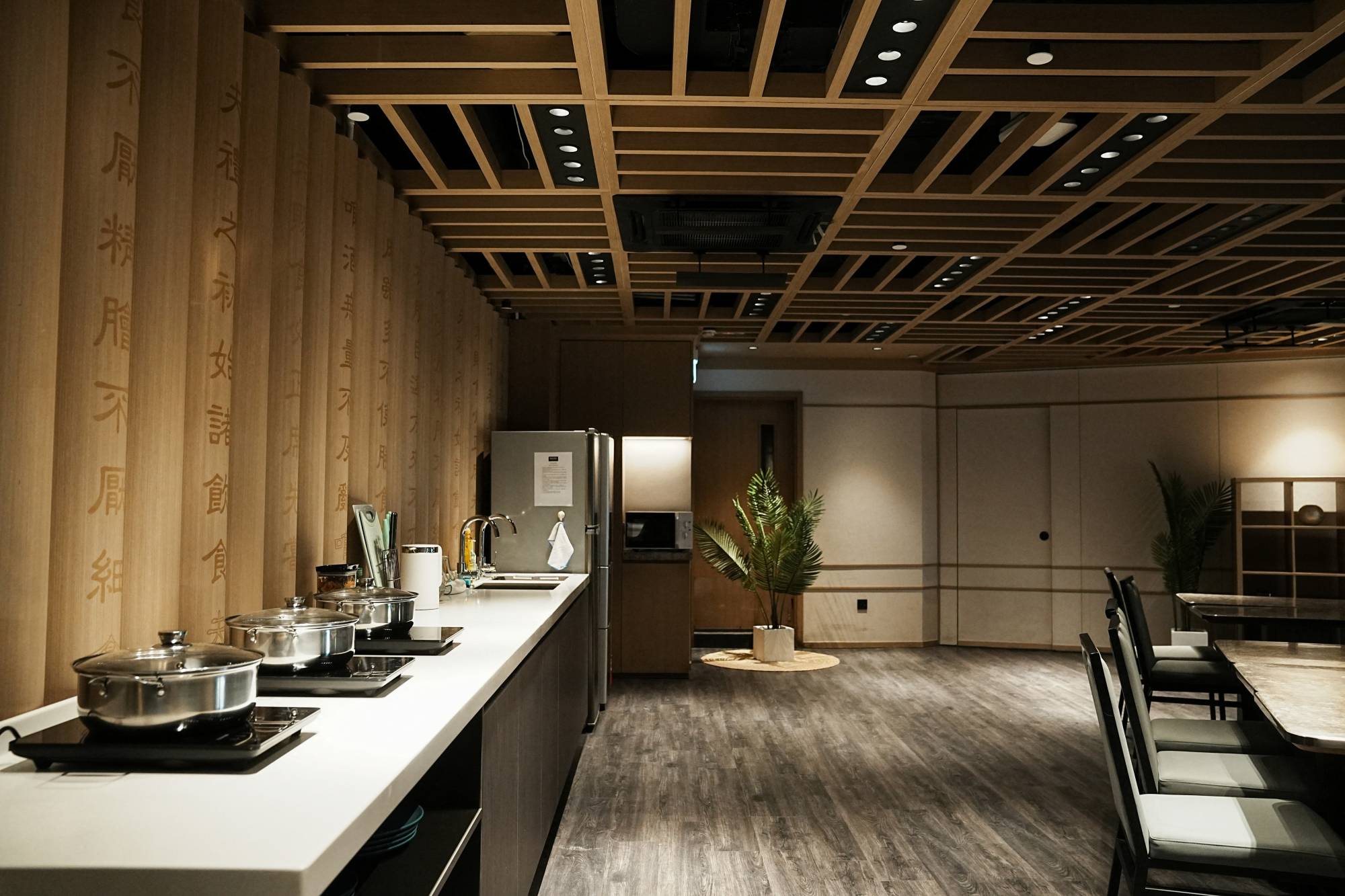 The kitchen of BeLIVING Youth Hub in Hong Kong. | REUTERS