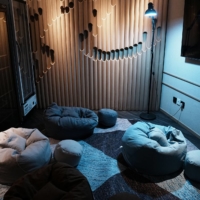 The common room of BeLIVING Youth Hub in Hong Kong | REUTERS