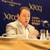 Ukrainian Ambassador to Japan Sergiy Korsunsky holds a news conference in Tokyo on Monday, a day after Ukraine marked the 500th day of Russia\'s invasion.  | ADENNE RADOC CABAHUG
