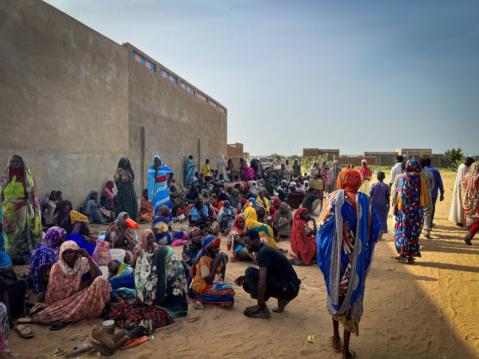Sudanese refugees gather as Doctors Without Borders teams assist the war-wounded from West Darfur, Sudan, in Adre hospital, Chad, in June. | Doctors Without Borders / via REUTERS