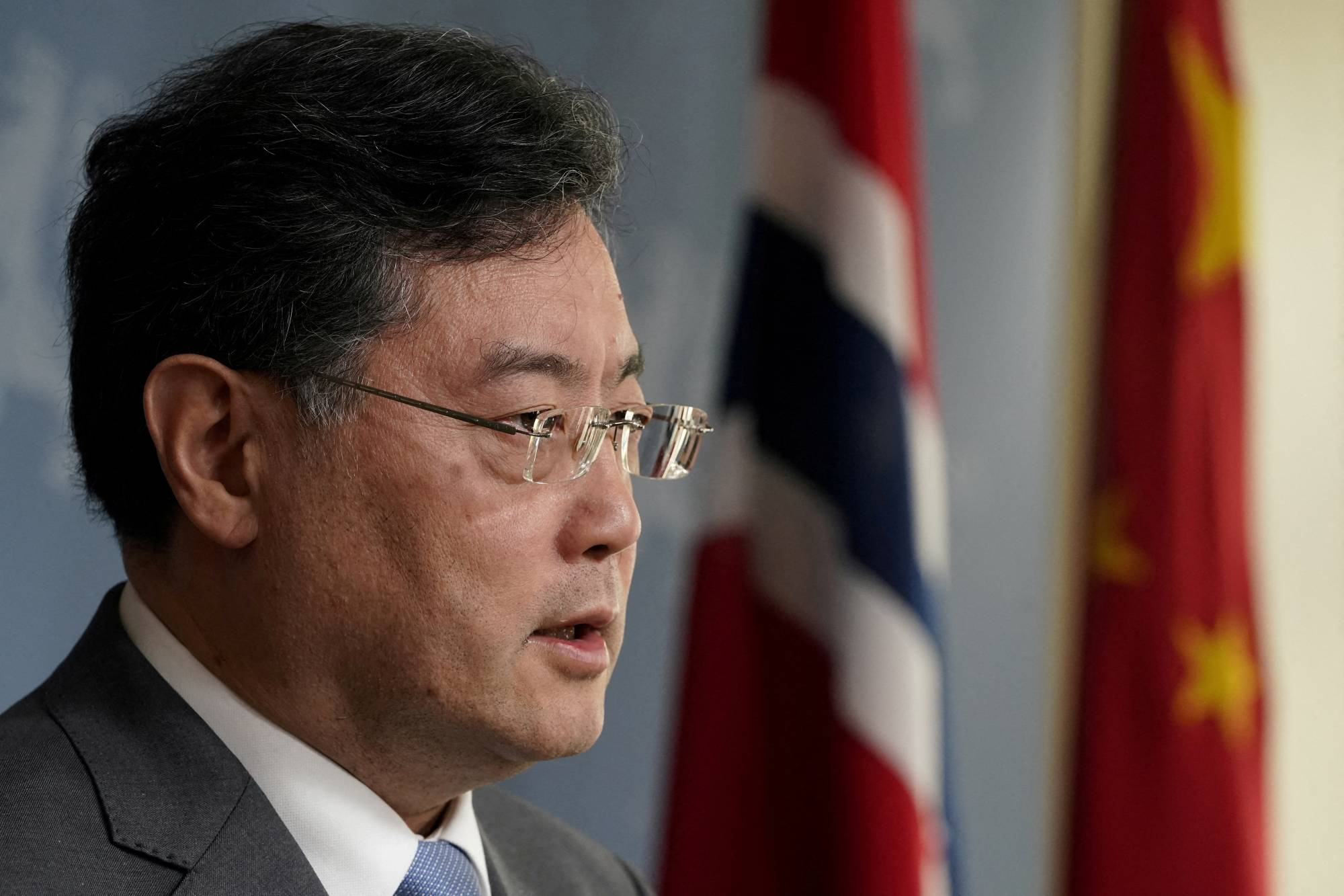 Qin visits Oslo in May. | NTB / via REUTERS