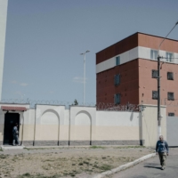 The Okrestina detention facility in Minsk, Belarus, earlier this month. In Belarus, widespread protests were three years ago, but a crushing crackdown is still happening now.  | NANNA HEITMANN / THE NEW YORK TIMES