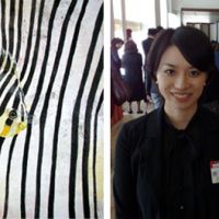 Meet your audience: Art student Chie Shibata saw her painting (left) sell for &#165;520,000 at an auction held by the Mitsubishi Corporation Art Gate Program. | EDAN CORKILL PHOTO (right)