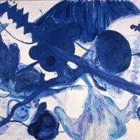Figurativism or abstraction? \"Painting of Sea\" (1987) by Kodai Nakahara. | THE NATIONAL MUSEUM OF ART, OSAKA