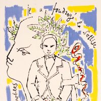\"Jean Cocteau\" by Arthur Rimbaud (1966) lithograph | (C) ADAGP,PARIS &amp; SPDA, TOKYO, 2011