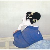 \"Woman Waiting for the Moon to Rise\" by Shoen Uemura (1944) | ADACHI MUSEUM OF ART