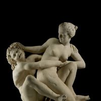 For the love of gods: \"Marble group of a nymph trying to escape from a satyr\" (Roman period, 2nd century AD) | &#169; THE TRUSTEES OF THE BRITISH MUSEUM