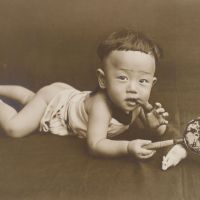 Adorable Child Kurokawa Suizan (c.1906-1910). | MAMI MARUKO PHOTO