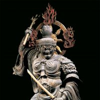 Standing Jikokuten (of the Four Heavenly Kings), (Heian Period, dated 839) | TOJI, KYOTO