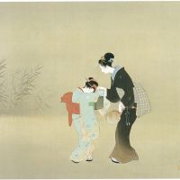 \"Catching Fireflies\" (1932) by Shoen Uemura | SHOHAKU ART MUSEUM