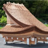 A life-size model of a Cypress-bark roof. | COLLECTION OF TAKENAKATOOLS MUSEUM