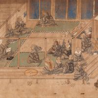 \"Illustrated Biography of Shinran\" (Zenshin Shonin, Rin\'a version), an Important Cultural Property from the Kamakura Period,13th century. | NISHI HONGWANJI (HONGWANJI-HA), KYOTO