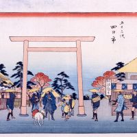 \"Yokkaichi,\" from the \"Fifty-three Stations of the Tokaido,\" Reisho Edition, by Utagawa Hiroshige (1848-1854). | SUNTORY MUSEUM OF ART