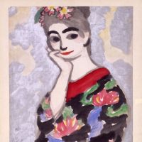 \"onna/woman\" (1916) by Banka Nonagase | KUMANOKODO NAKAHECHI MUSEUM
