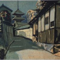 \"Horin-ji in Early Spring\" (1977) by Kazuo Totsutotsu | KOBE ARTIST MUSEUM