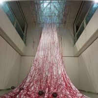 \"Dialogue with Absence\" (2010) at the Nagoya City Art Museum, Aichi Triennale 2010 | CHIHARU SHIOTA PHOTO BY SUNHI MANG