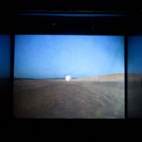 Rolling into view: Video installation at \"Be Seeing You\" by Ami Clarke. | COURTESY OF THE CONTAINER