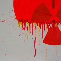 Easel does it: Items available at this year\'s Art Fair Tokyo include (from top): A 15th-century noh mask, \"Odeija\" at Tannaka; Shintaro Ohata\'s \"Tokyo Tower\" (2011) at Yukari Art; Hokusai Katsushika\'s \"Dragon and Fuji\" (1835) at Uragami Sokyu-Do; and Mario A\'s \"Japan = Atom (Geiger)\" (2011) at  Aoyama | Meguro Office. | ART FAIR TOKYO