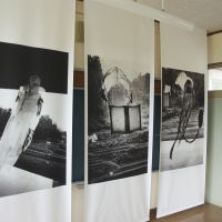 Daido Moriyama\'s \"Real Lear\" photos on display inside an abandoned-school project in Myokama village, Tokamachi, Niigata | GIANNI SIMONE