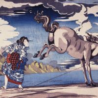 Utagawa Kuniyoshi\'s \"Brave Woman, Okane in Omi Province\" (1831-32) | TAGUCHI ART COLLECTION COURTESY MIZUMA ART GALLERY (COOPERATION: ATSUSHI WATANABE)