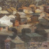 Western touches: Kunitaro Suda’s “Village” (1937) Western influences on Suda's nostalgic East
