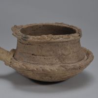 A lipped clay pot from the late Jomon Period. | PHILIP BRASOR