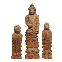 Enku’s “Standing Fudo Myo’o (Acala) with two child attendants” (Edo Period) Seeing the wood for Enku's Buddhas