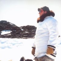 A \"rugged\" pose on a snowmobile on Baffin Island in 1990. | C.W. NICOL PHOTOS