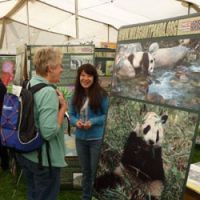 Winning ways: With a smile and great visual presentation, China-based www.wildgiantpanda.org show the key to a successful stand at the BBWF. | MARK BRAZIL PHOTOS