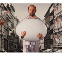 He is the egg man: \"Surviving Life\" uses a surreal style of animation to portray the darker side of its characters\' cracked psyches. | &#169; ATHANOR