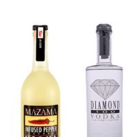 Diamond 100 and Mazama Infused Pepper Vodka are two of the newest faces on Japanese vodka shelves. | ANGELA JEFFS PHOTO