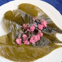 Preserved sakura leaves and flowers. | REBECCA MILNER