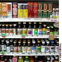 The range of \"genki drinks\" on offer in stores in Japan is staggering. | CHRIS MacKENZIE ILLUSTRATION