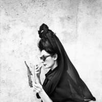 Diane Pernet as she invariably dresses. JFW: An outsider looks in