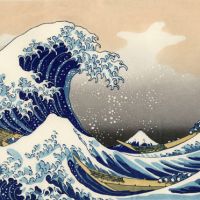 Fear and boating: A 1930s copy of \"The Great Wave off Kanagawa\" by Katsushika Hokusai (1760-1849), which appears to reflect popular trepidation over the ocean\'s power. | &#169; 2008 MUSEUM OF FINE ARTS BOSTON