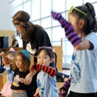 Feed a fever: Children from Baby Loves Disco dance to the tune of \"Night Fever\" during a Dancing 4 Kids event in July at Tokyo Church of Christ in Shibuya Ward. | YOSHIAKI MIURA PHOTO