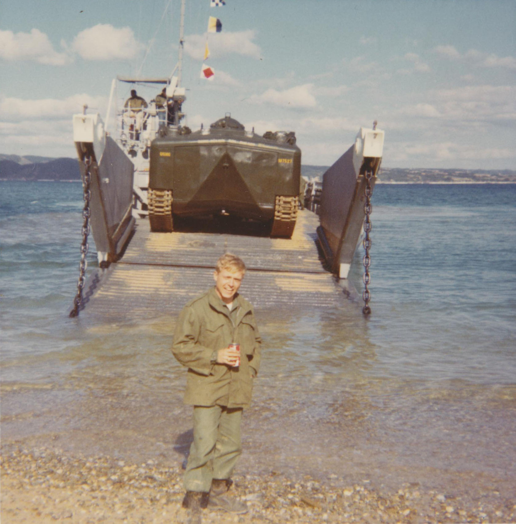 Toxic legacy: Ronald Frazier &#8212; seen here on Camp Schwab in the early 1970s &#8212; is one of several former U.S. Marines who claim to have seen hundreds of barrels of Agent Orange on the camp in northeastern Okinawa during that period. | COURTESY OF DAN CURRY