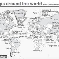 Action stations: The United States has a military presence in more than 110 countries around the world, including more than 700 bases it maintains in some 40 countries. Each of the selection of territories named here is followed by the number of U.S. military personnel said to be there. | JAPAN TIMES GRAPHIC