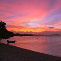 Local color: Just another sunset on Likiep Atoll. | CHRISTOPHER JOHNSON